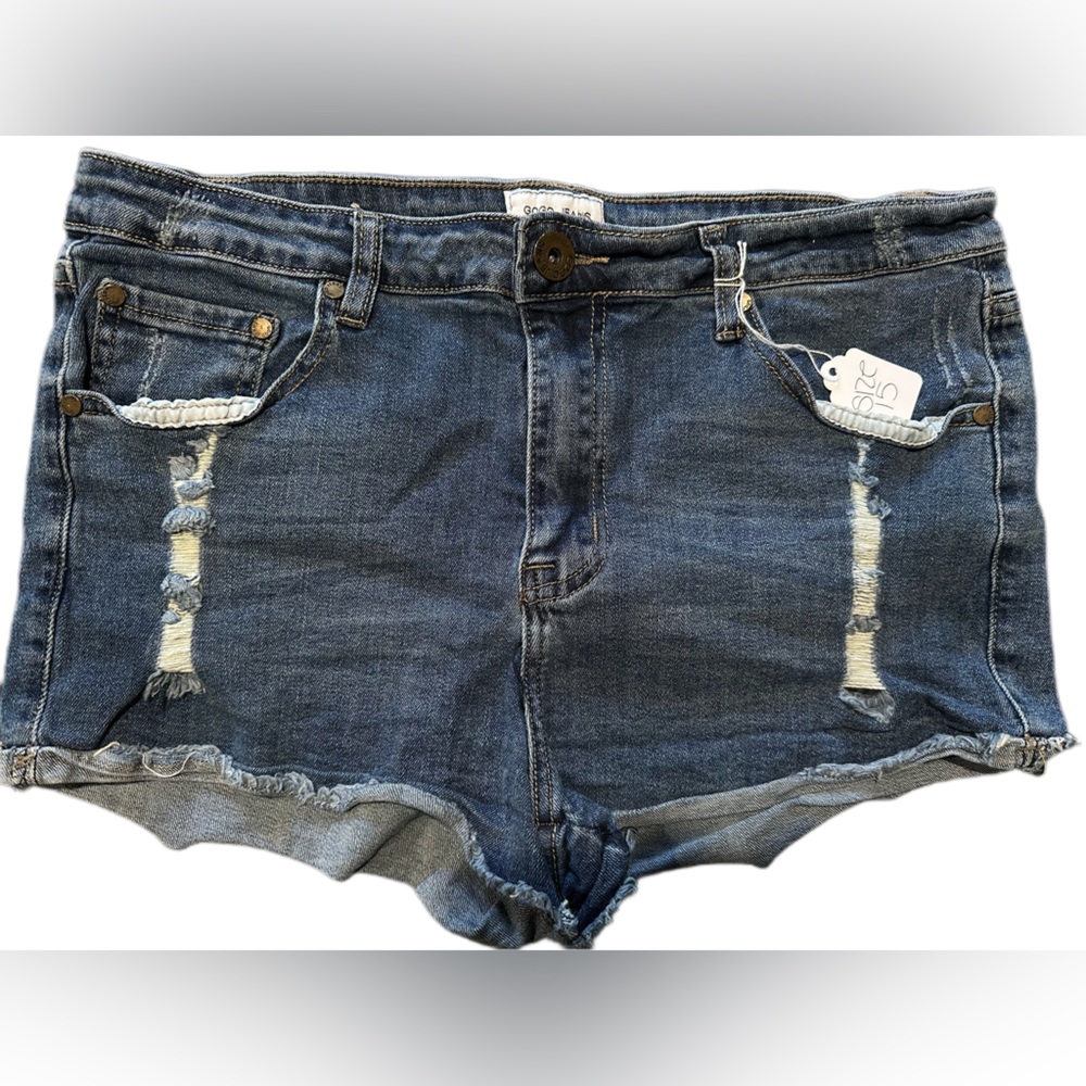 Juniors Gogo jeans distressed shorts